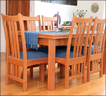 Custom Wood Table and Chairs