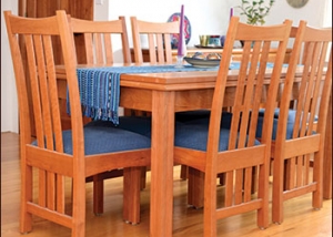 Custom Wood Table and Chairs